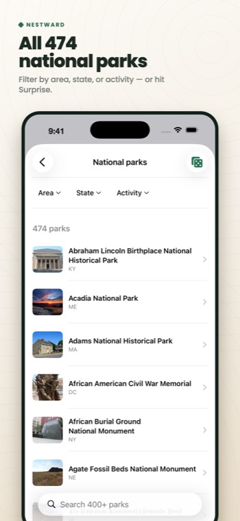 All 474 national parks