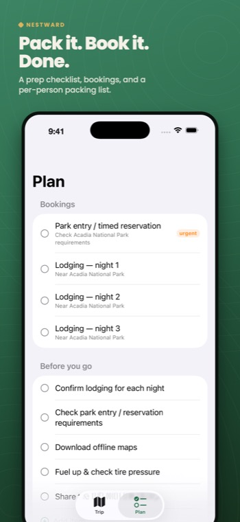 Plan it, pack it, done
